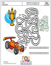 okul öncesi labirent bulmacai çalışma sayfaları